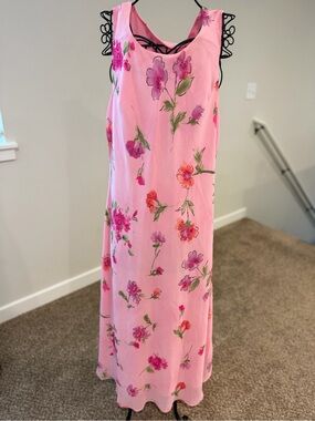 Vintage Studio I Bright Pink Satin Dress